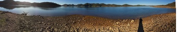 A panoramic picture of the biggest portion of the lake